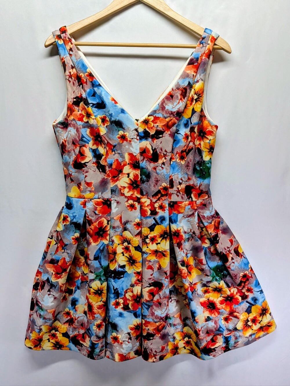 211.Betsey Johnson Mini Dress with Bright Floral Accent